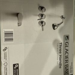 Chrome Shower Faucet Set 