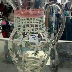 Tracy Porter FloralPitcher, 10" Tall-PLEASE READ DESCRIPTION