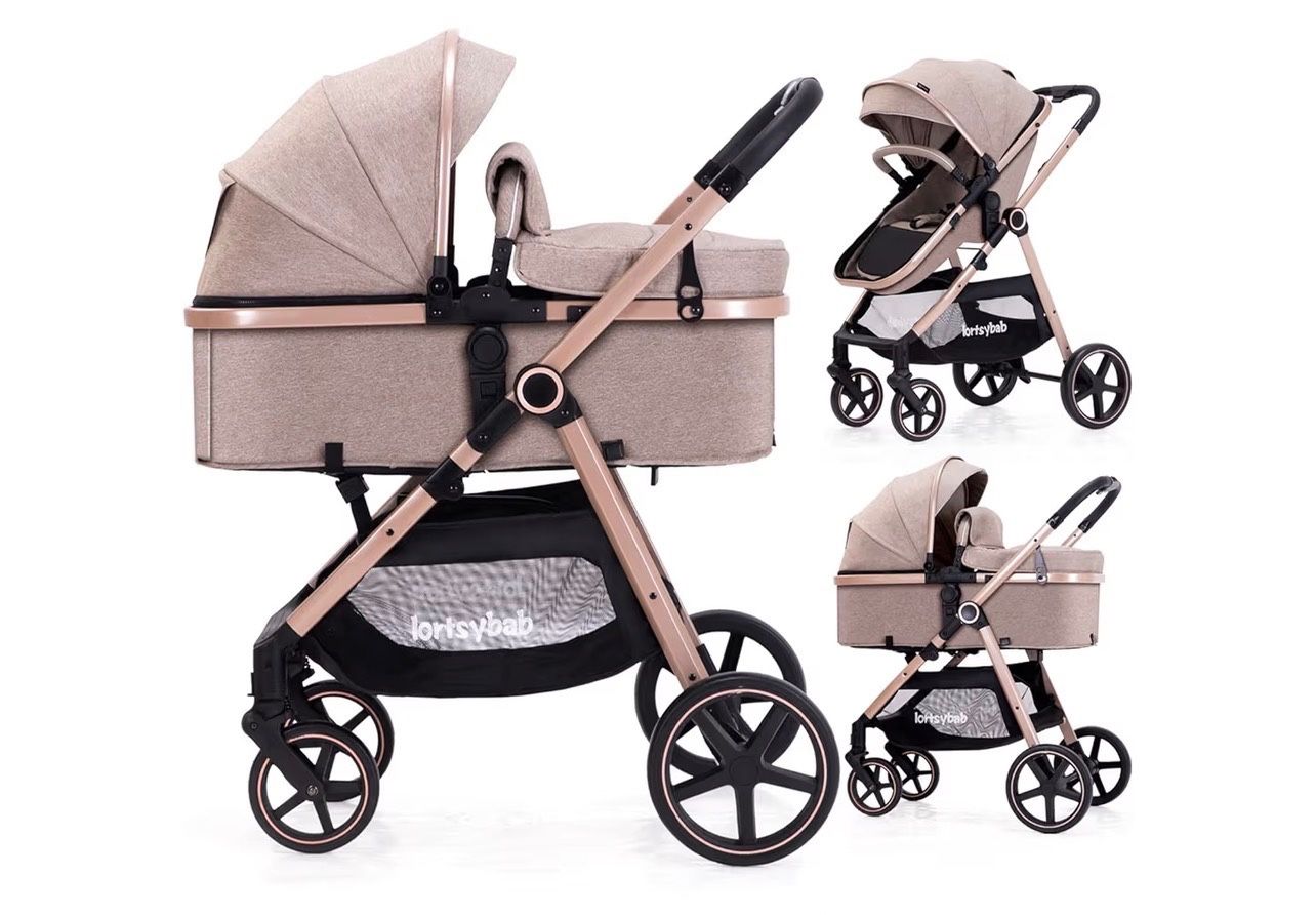 Baby Stroller (Beige) $130