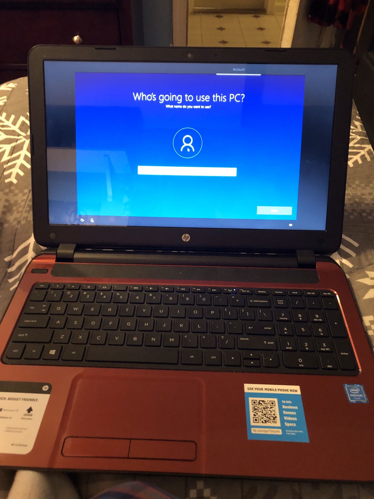 HP Notebook - 15-f272wm (ENERGY STAR)