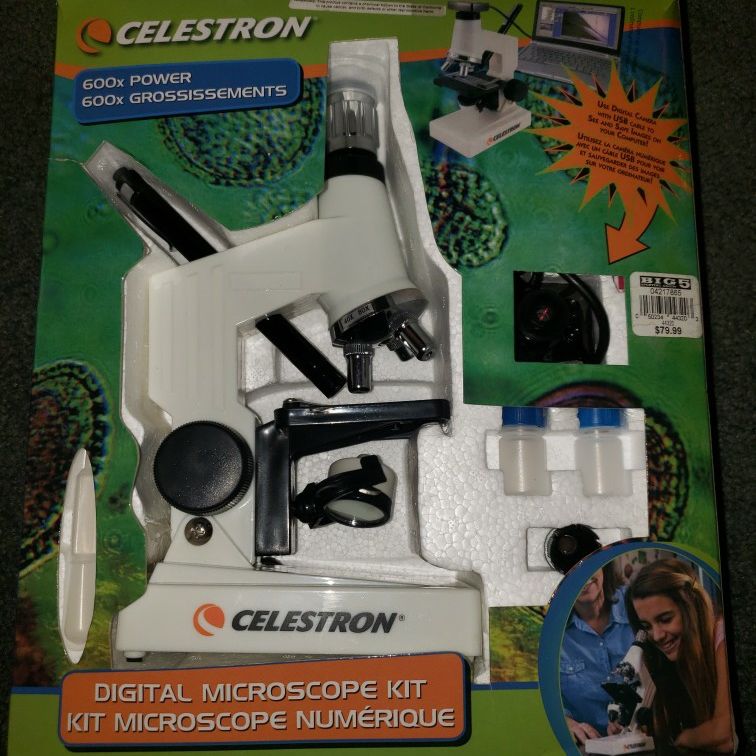 NEW Celestron microscope science kit and CD