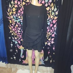New Black Dress Size Large 
