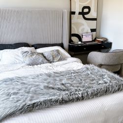 Bed Urgent With Mattress And Stainless Steel Fram 