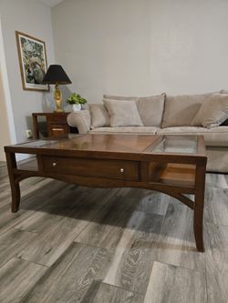 American Signature coffee table and side table