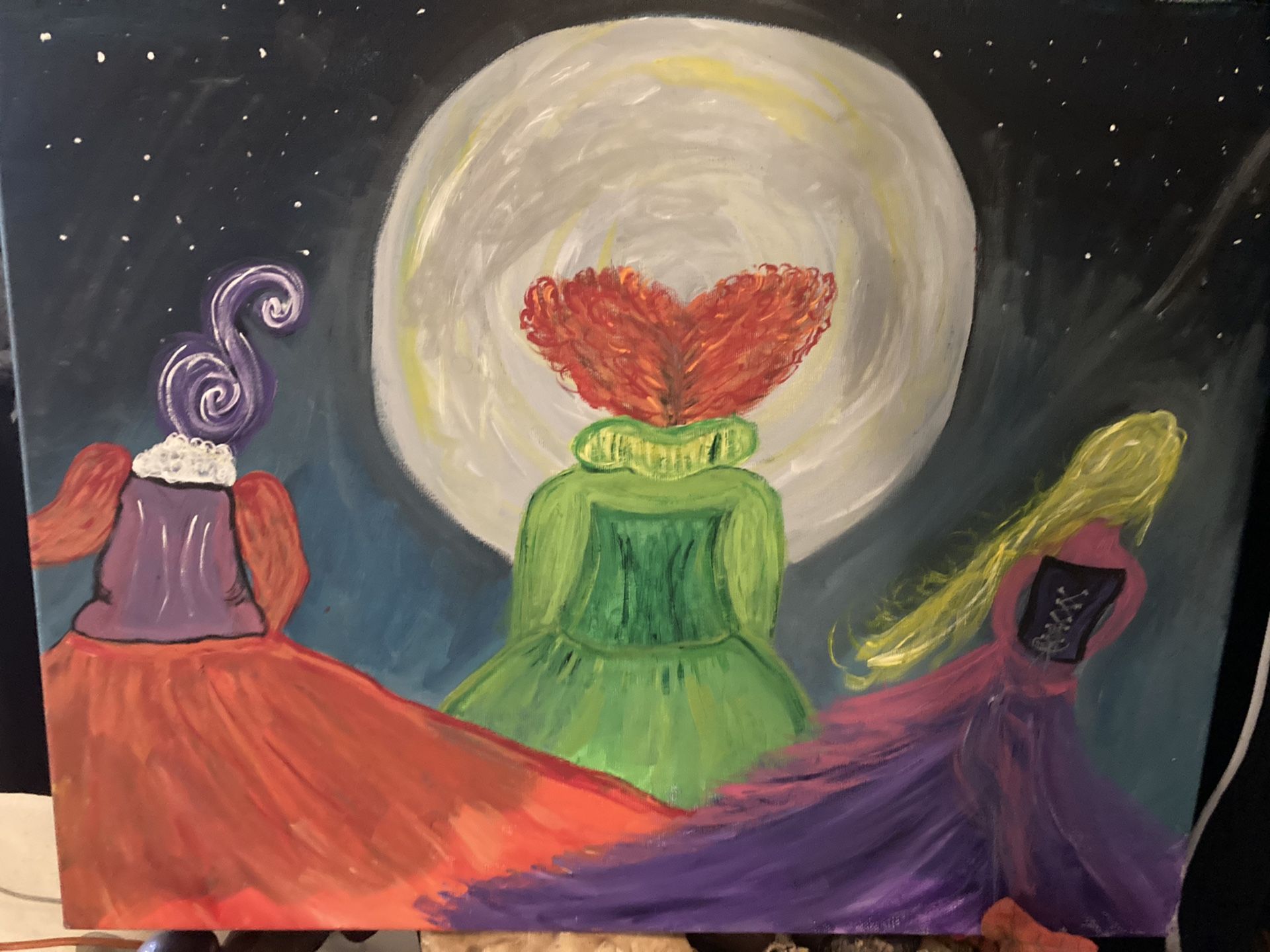 The Sanderson sisters painting $50