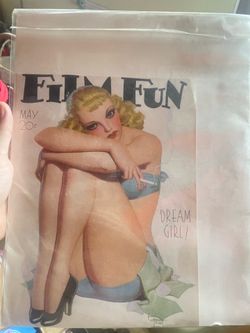 Vintage 1934 Film Fun “Dream Girl” Page – Enoch Bolles Pin-Up Art