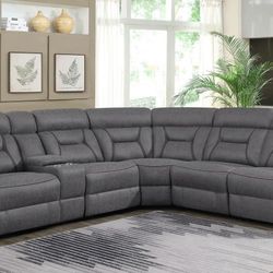 AUTOMATIC RECLINING SECTIONAL SOFA SET