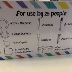 🎉 Party Supplies Set – For 25 People! 🎉