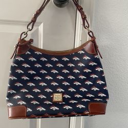 Denver Broncos Shoulder Bag  Dooney And Burke 