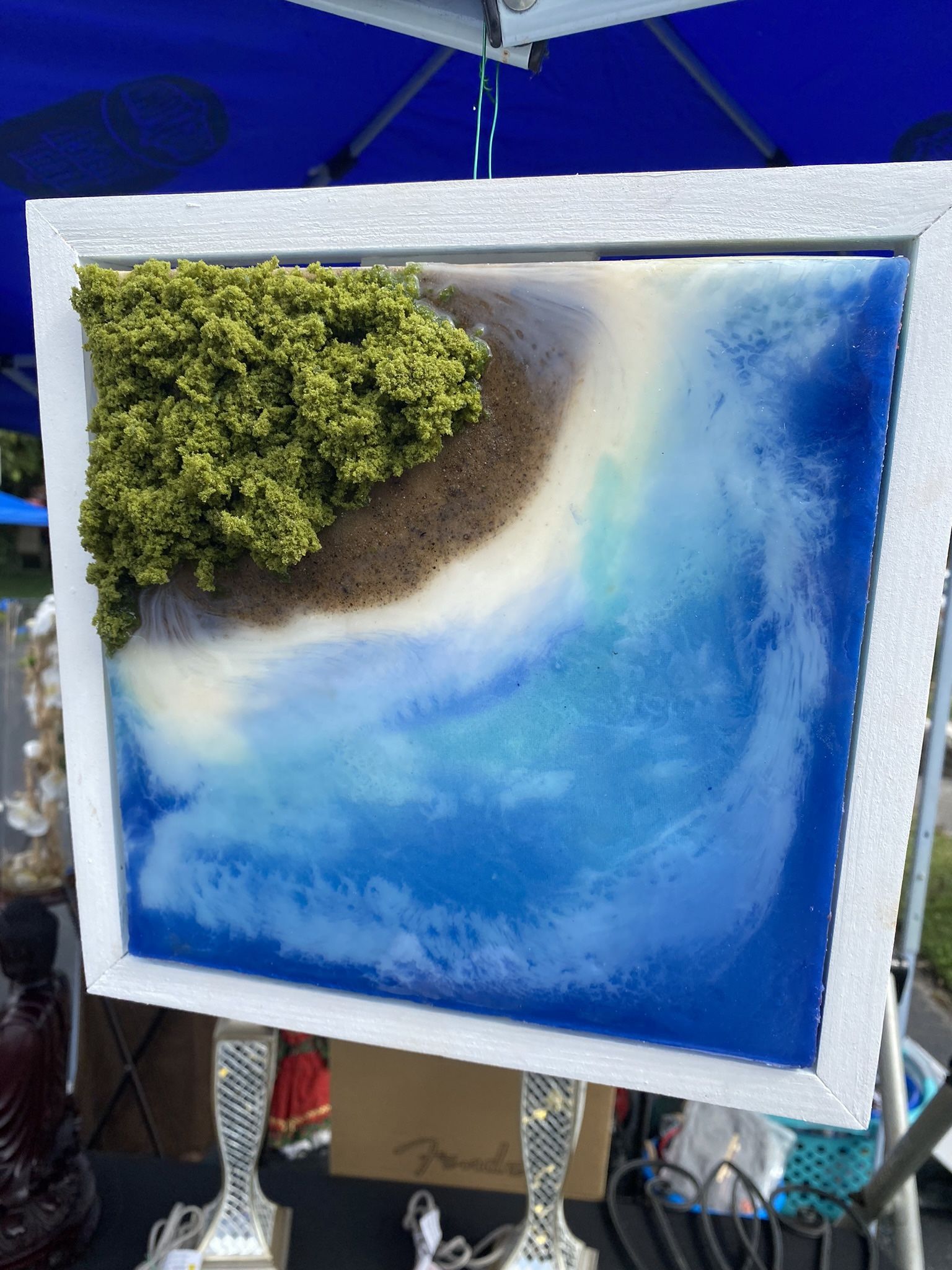 Epoxy Beach Art Custom Floating Frame,All Products : American Fashion Style Bags On Sale