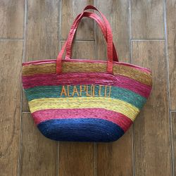 COLORFUL ACAPULCO TOTE BAG • LIKE NEW