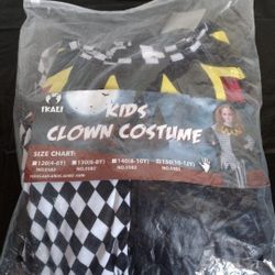 Brand New 🎃 Halloween 👻 Kids Clown Costume Size 10-12 $35 Pick Up Only No Holds Cash Only 