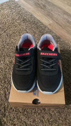 Black ,Red and grey Skechers Size 10