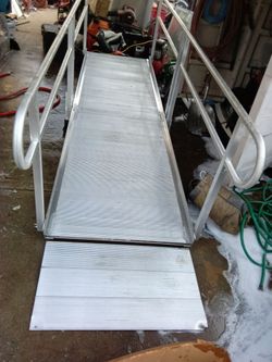 12' long wheelchair ramp aluminum