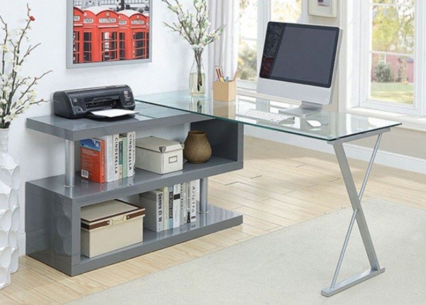 Brand New Grey Modern Style Office Desk