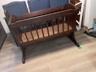 1950s Infant Wood Crib