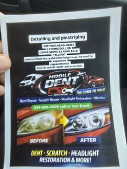 Headlight and dent repair