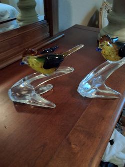 GLASS BIRD ORNAMENT 