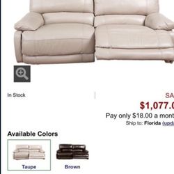 Cindy Crawford Amazingly Soft Power Recliner 