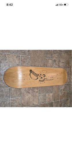 Vintage kfjc radio skateboard deck