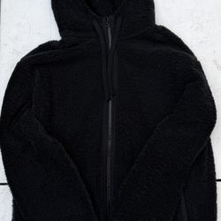 Original Use Black Fuzzy Hoodie