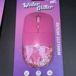 Water Glitter Wireless Mouse