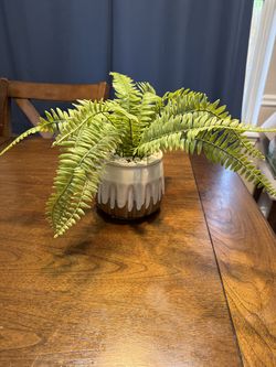 artificial plant ceramic pot