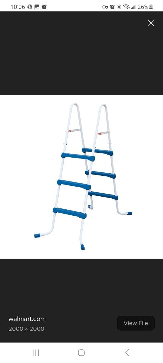 Brand New Assembled 3 Step Above Ground Pool Ladder
