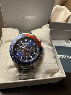 Seiko Prospex SBDL097 Solar Speedtimer Chrono “Pepsi” JDM Exclusive (Discontinued)