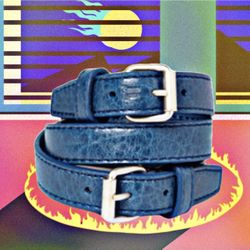 Mens Balenciaga Leather Bracelet