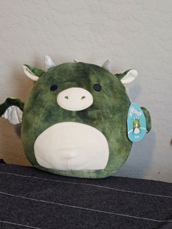 Squishmallows green dragon Med 8" new with tag.