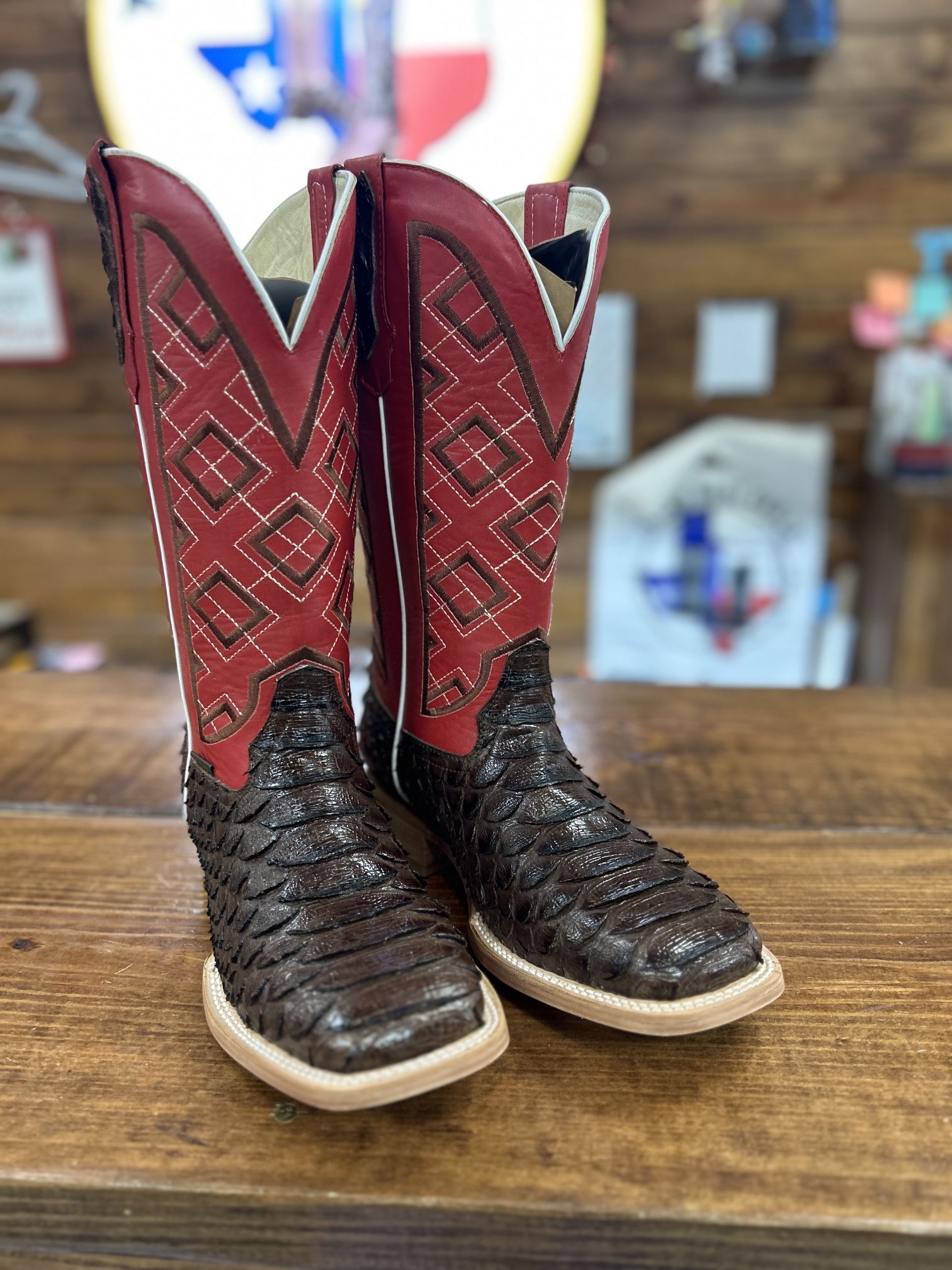 Brown Python Leather Boots for Sale in San Antonio, TX - OfferUp
