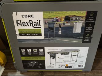 Core flexrail camping table
