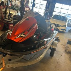 2018 Kawasaki Stx15f Jetski Waverunner With Trailer 