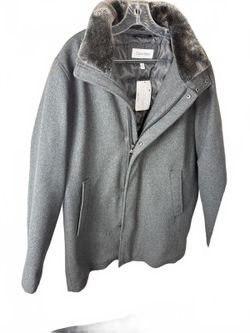 NWTs Men’s Calvin Klein Gray Coat, Size L ***$295 MRSP***