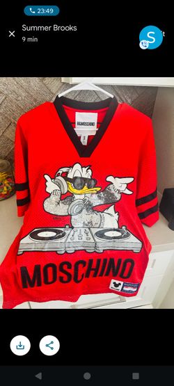 Limited Edition DJ Donald Duck Hockey/Football Jersey Moschino H&M 2018 Small/ Unisex