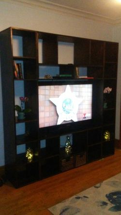 personalized entertainment center, shelves and whatever you want in carpentry
