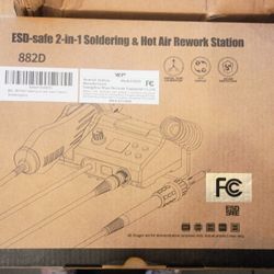 2-1 soldering hot air rework station