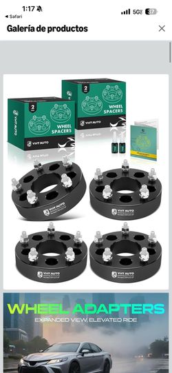 X4 Wheel Spacers Adapters 5x5.5 to 5x4.5 Wheel Adapters 1.5 inch Fits Ford F-150, Bronco, Dodge