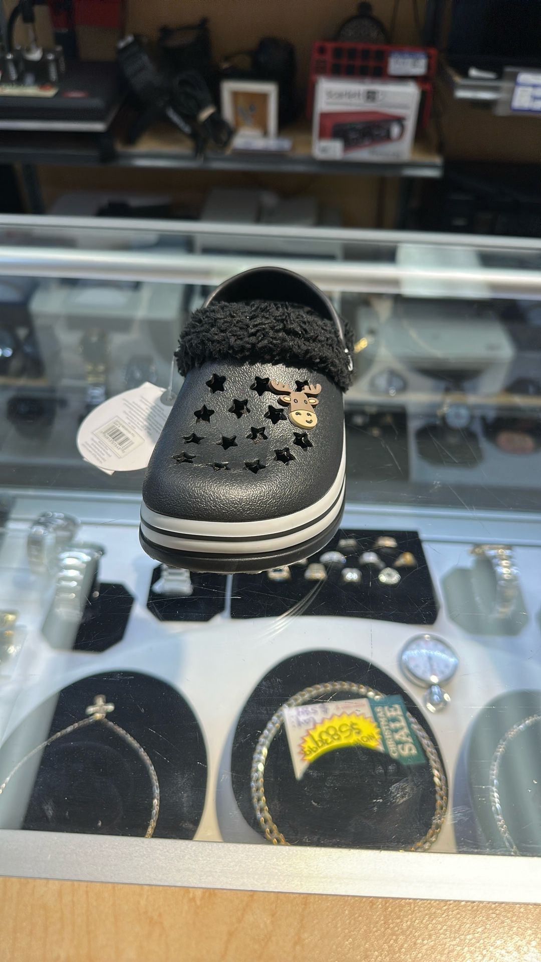 **clearence*** Size 9 Kids Fuzzy Crocs!