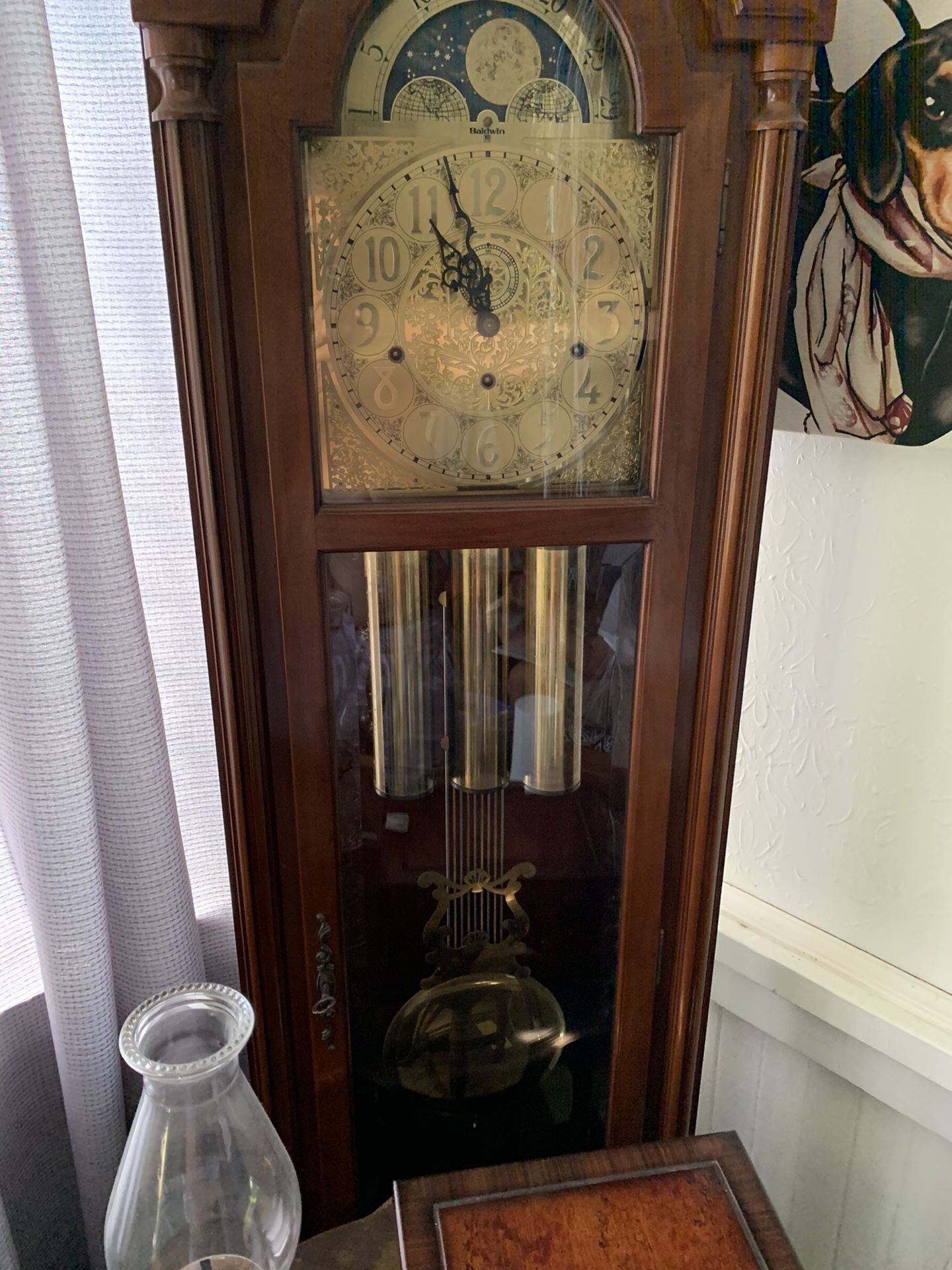 Grandfathers clock about 7’ high