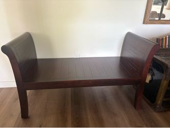 Wood bench
