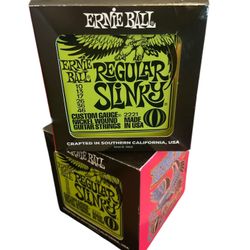 Ernie Ball 2221 Regular Slinky Nickel Wound Electric Guitar Strings - .010-.046 (12 Pack)