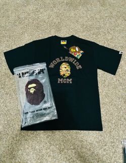 Small Bape shirt worldwide mcm