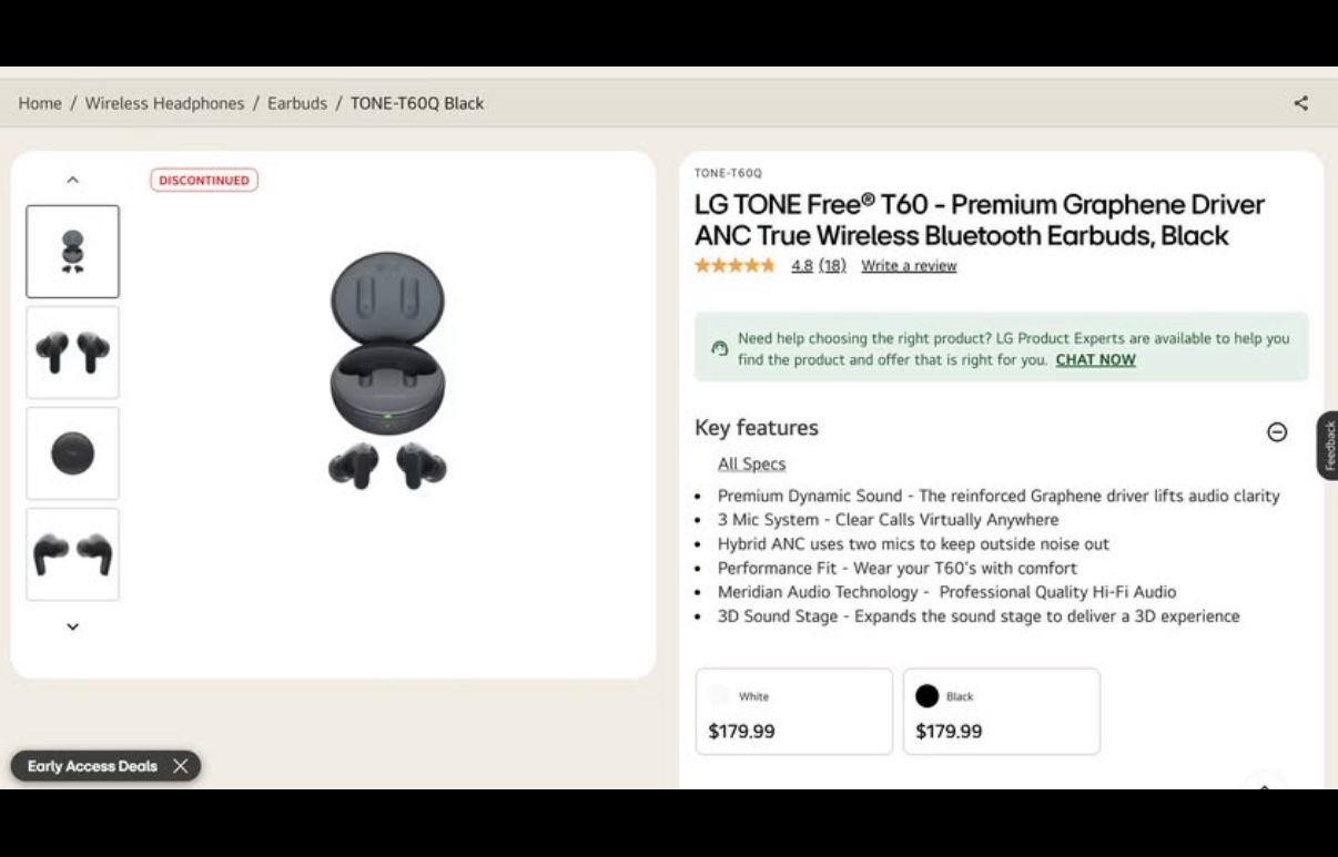 LG TONE Free® T60