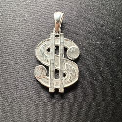 925 Silver Pendant Money