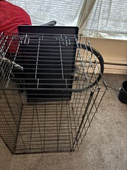 Large metal dog crate