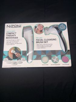 Nizoni Face & Body Massager and Facial Cleansing Brush Set