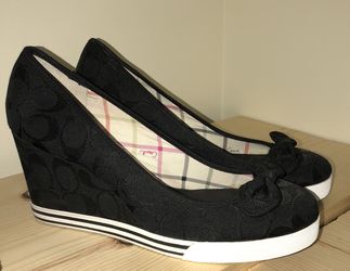 Size 11M Coach wedges