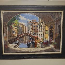 S. Sam Park Limited Edition Hand-embellished Serigraph Wall Art 